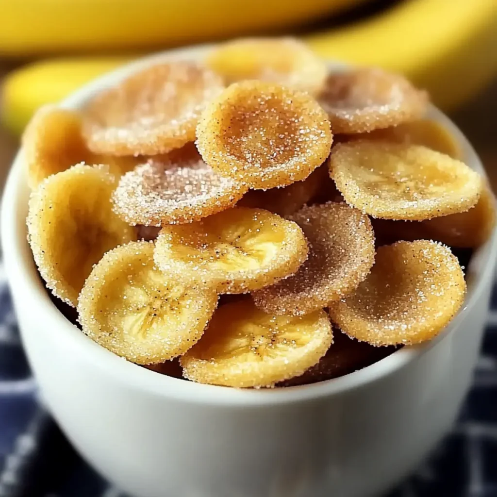 Crispy Cinnamon Sugar Banana Chips