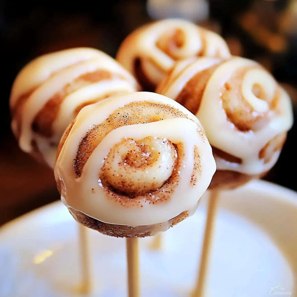 Cinnamon Roll Cake Pops