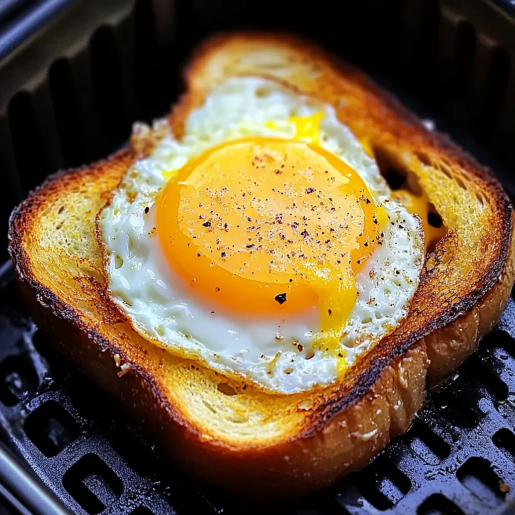 Air Fryer Egg and Cheese Toast