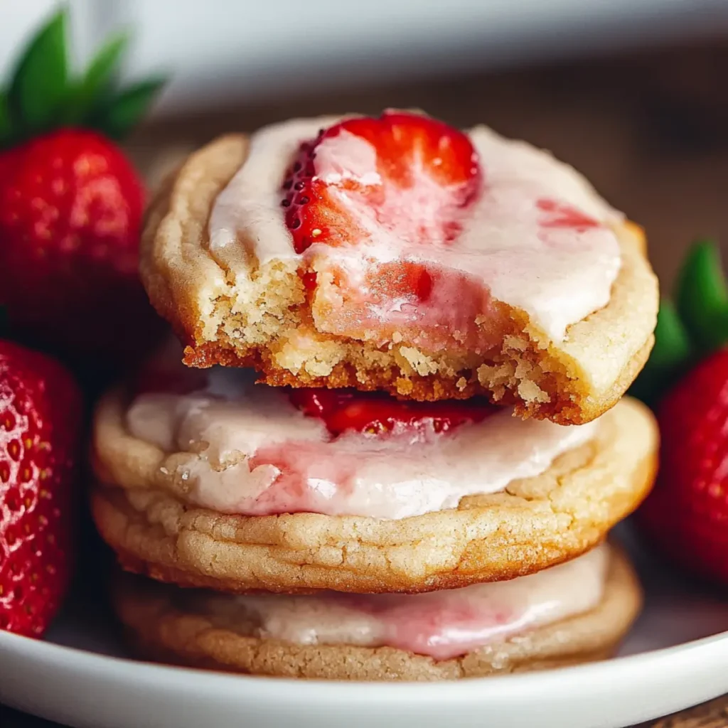 Strawberry Cheesecake Cookies