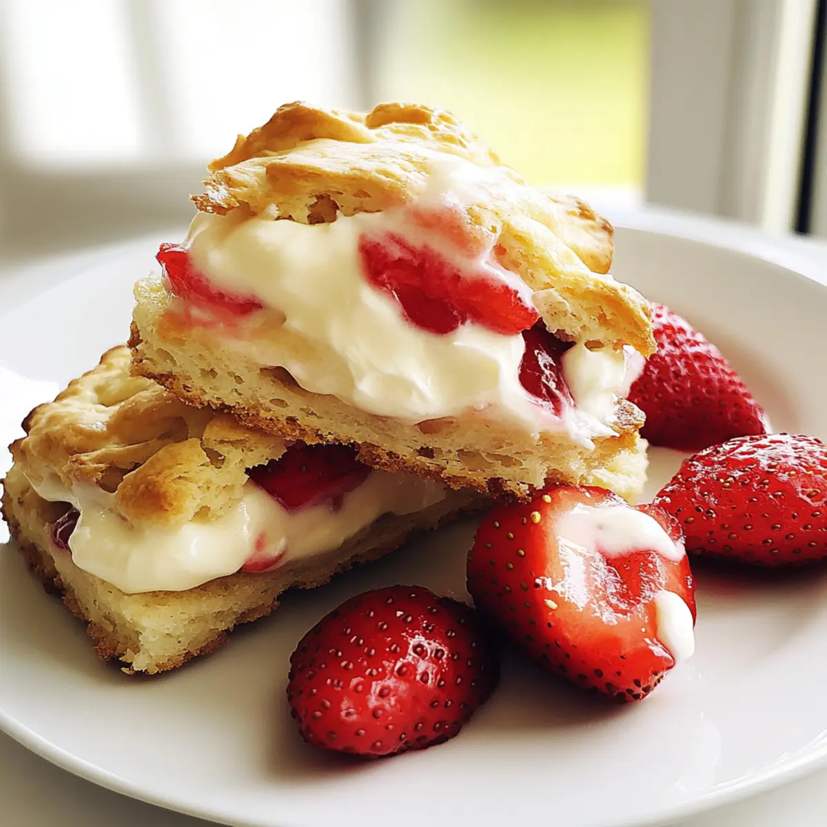 Strawberries and Cream Scones