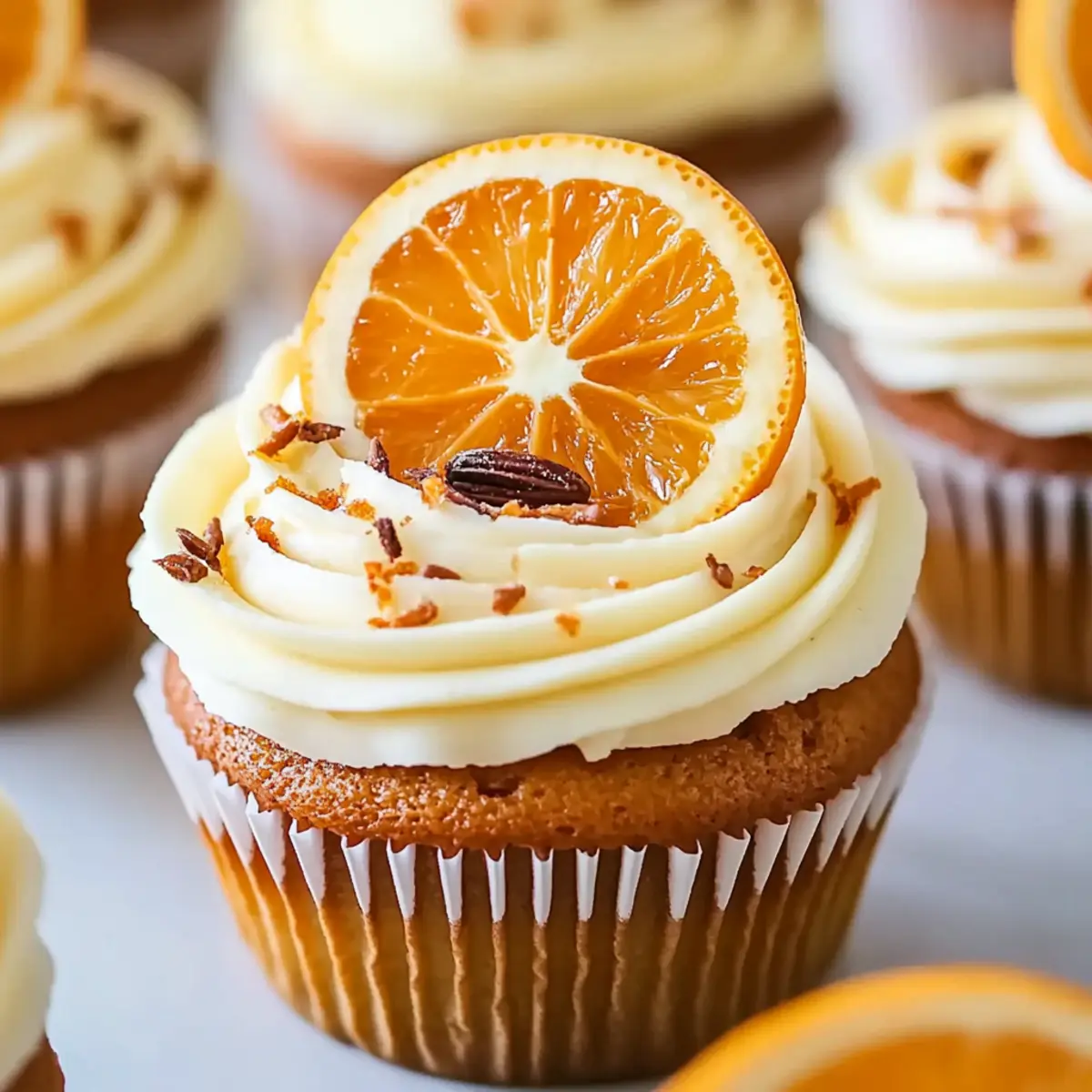 Decadent Orange Spice Cupcakes with Cream Cheese Frosting