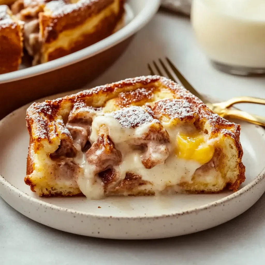 Irresistible Cinnamon Roll Baked French Toast Casserole Recipe
