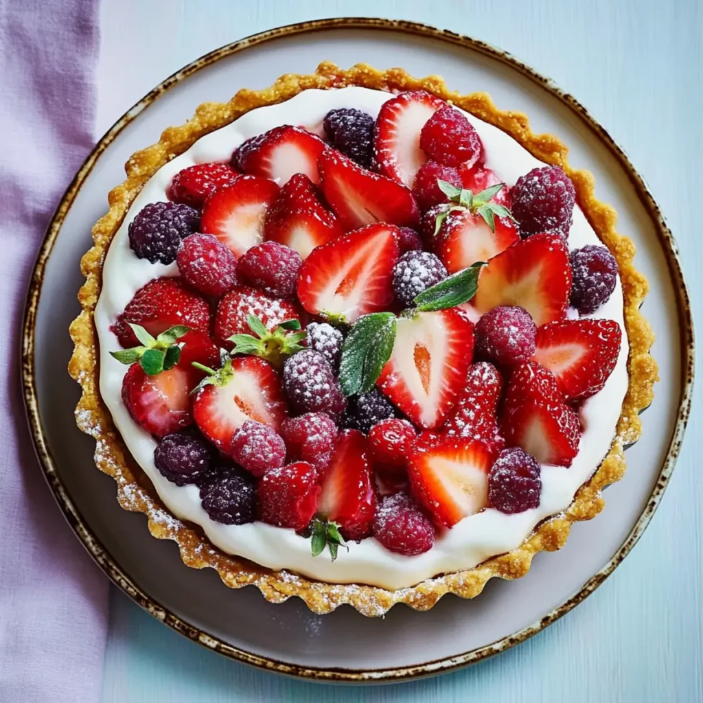 Decadent Strawberry Cream Cheese Tart for Your Valentine's Day Thali