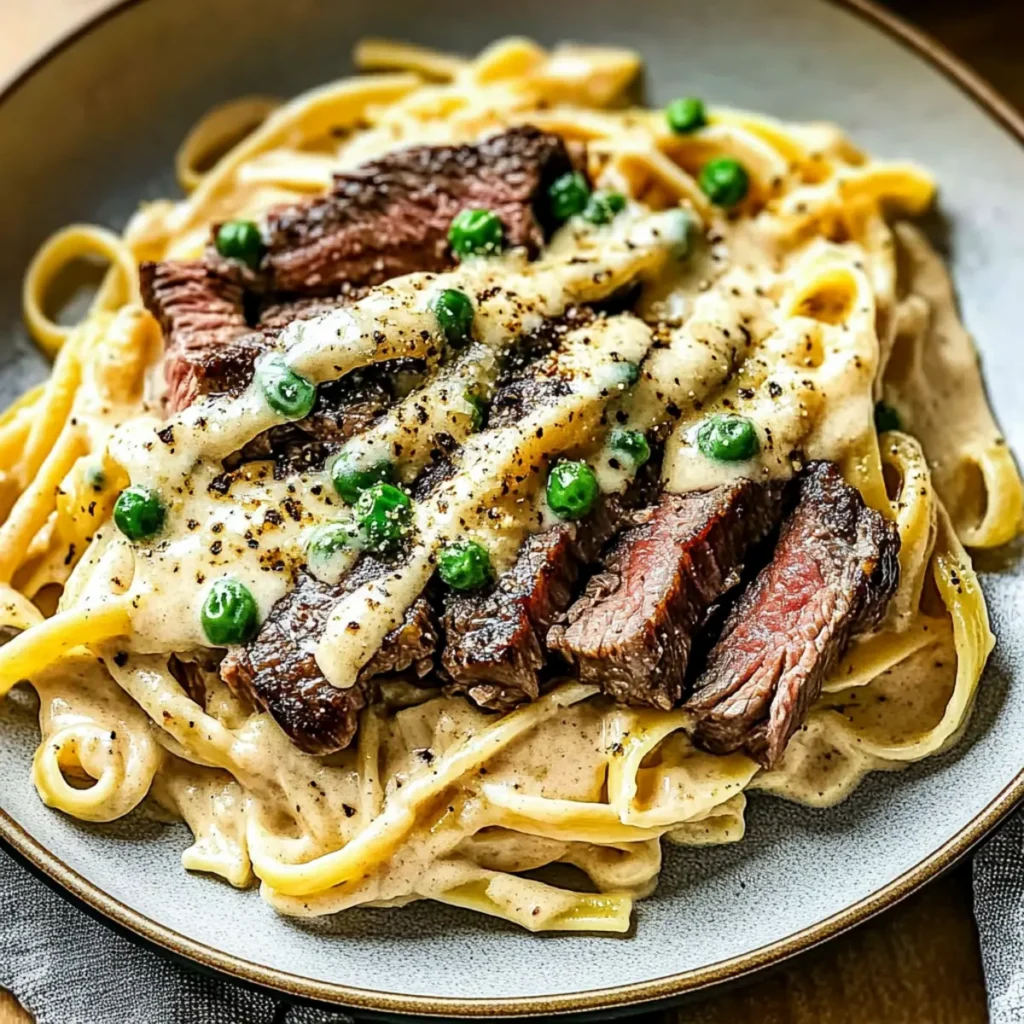 Steakhouse Creamy Steak Pasta Skillet