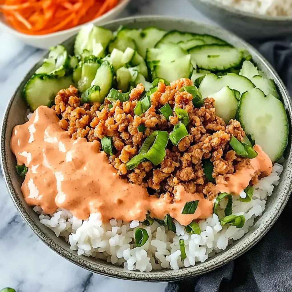 Bang Bang Ground Turkey Rice Bowls