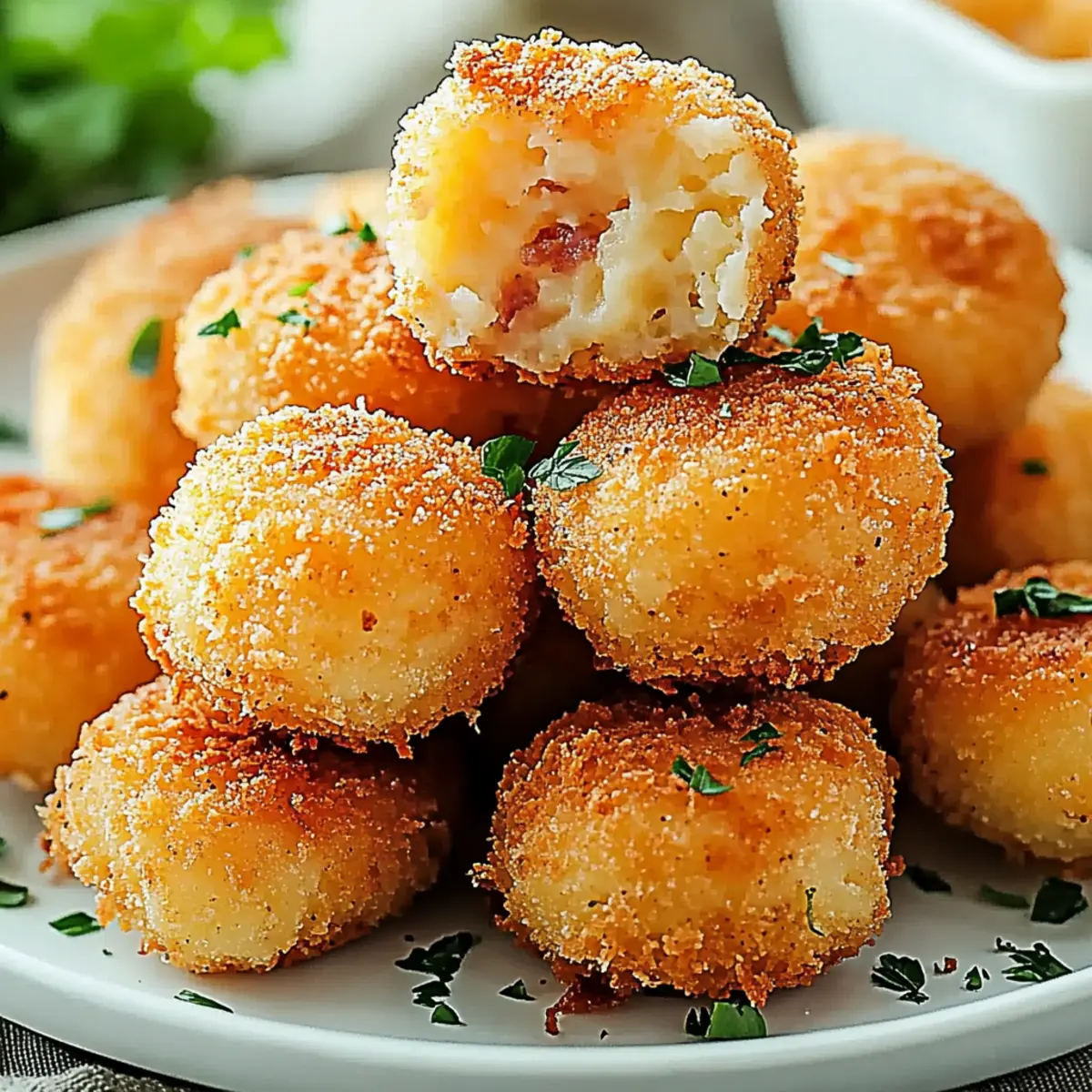 Best Potato Croquettes Recipe with Cheddar and Bacon Flavor