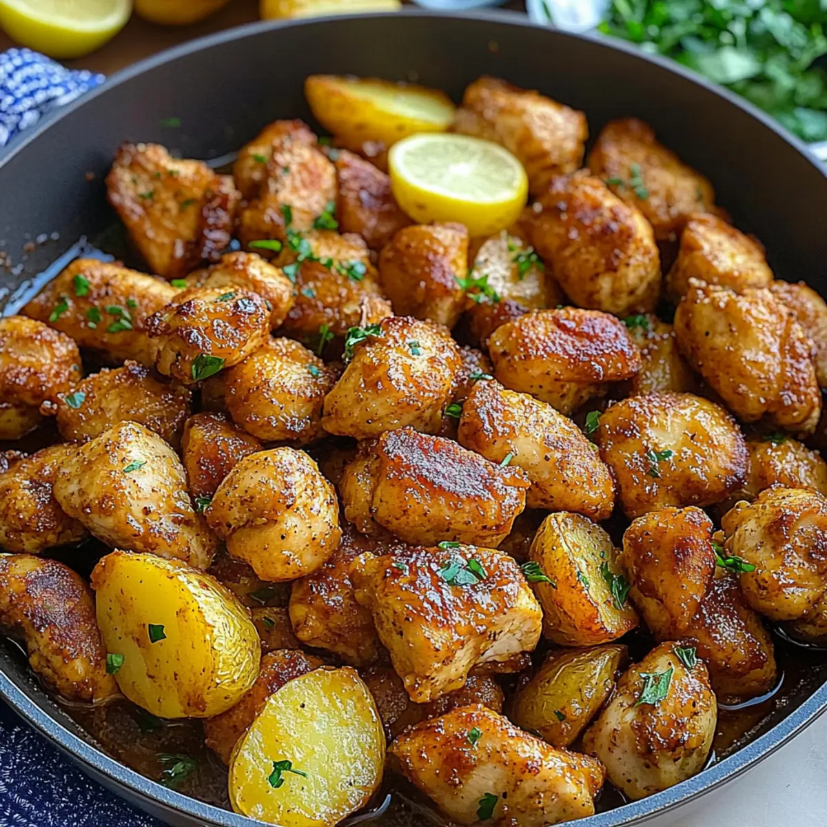 Delicious Cowboy Butter Chicken Bites with Crispy Potatoes