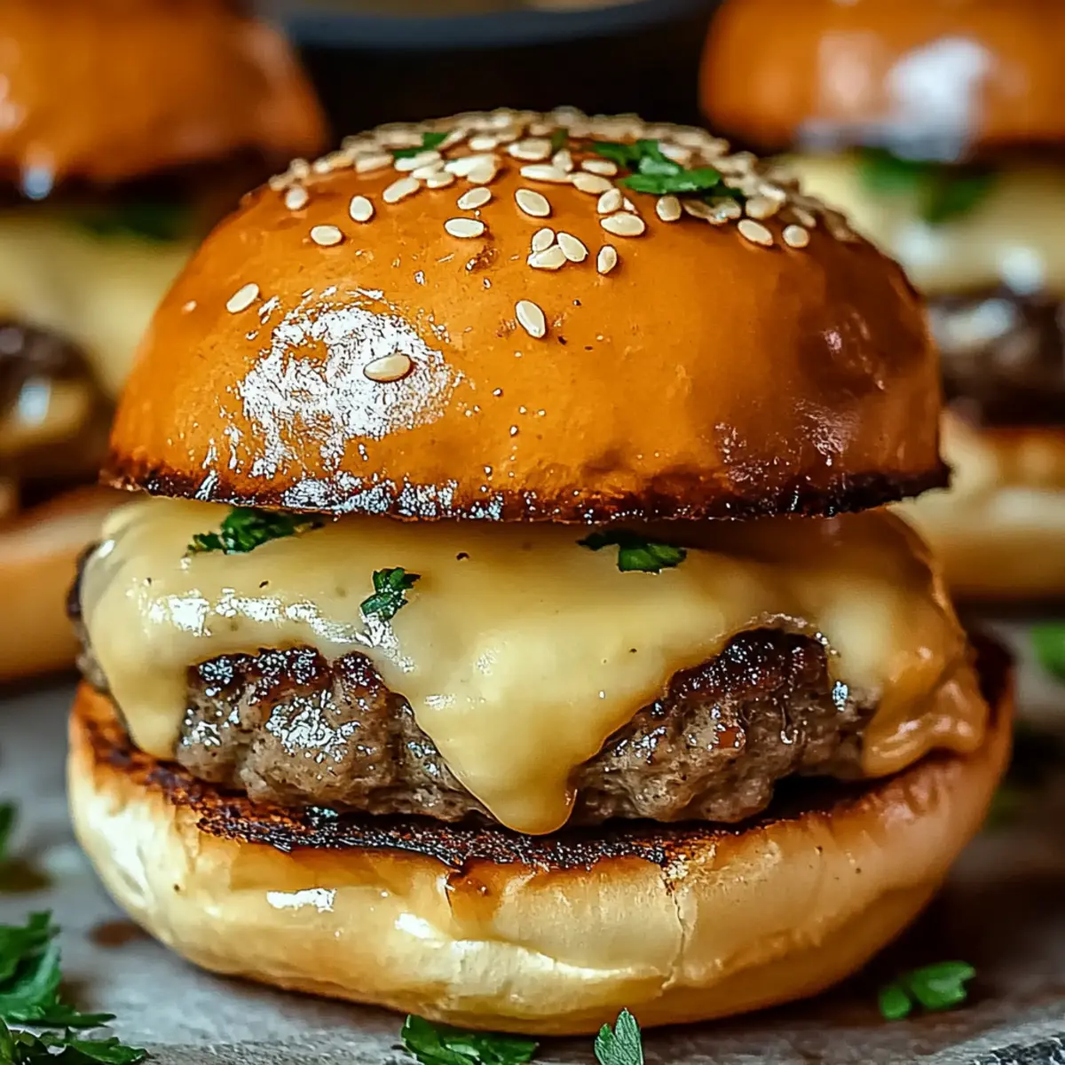 Delicious Garlic Butter Cheeseburger Bombshells