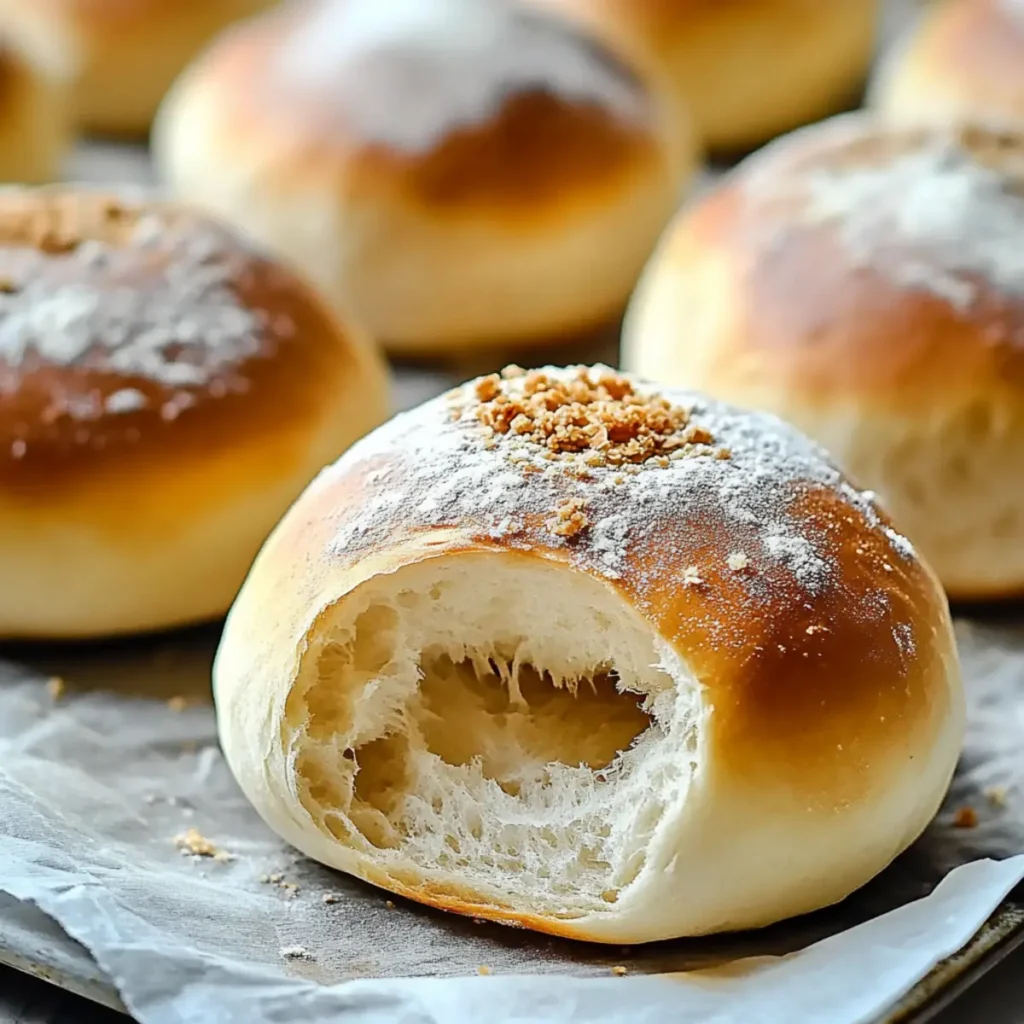 No-Knead Sandwich Rolls with Dutch Crunch Topping