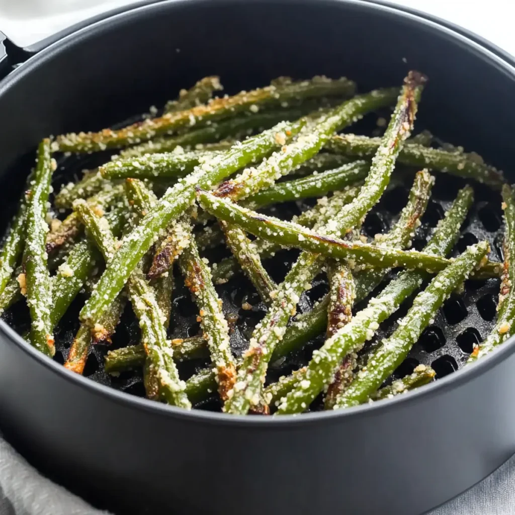 Crispy Air Fryer Parmesan Green Beans Ready in Just 15 Minutes