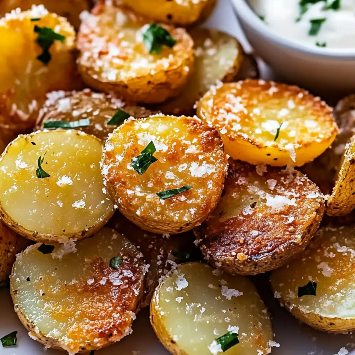 Crispy Parmesan Smashed Potatoes