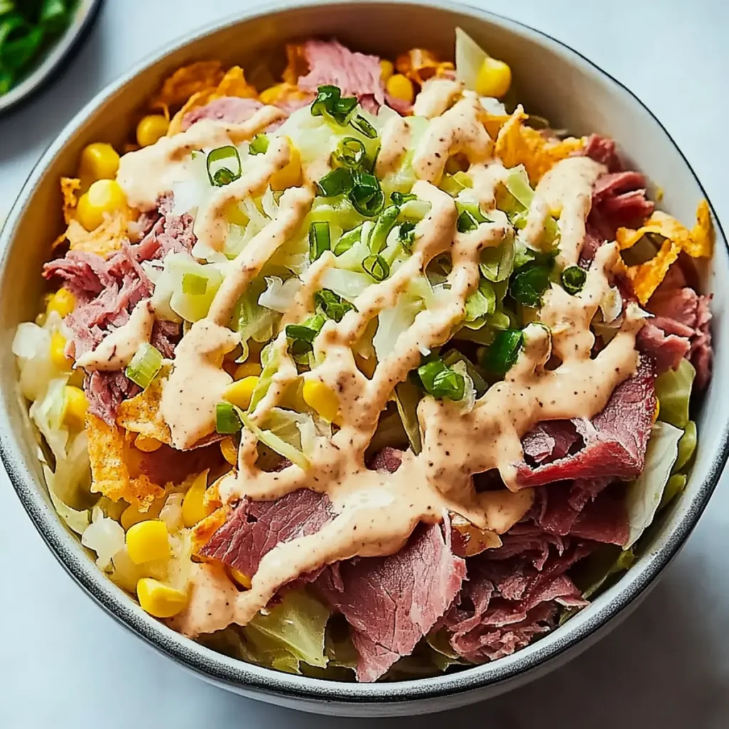 Delicious Reuben Bowl Recipe with Corned Beef and Cabbage