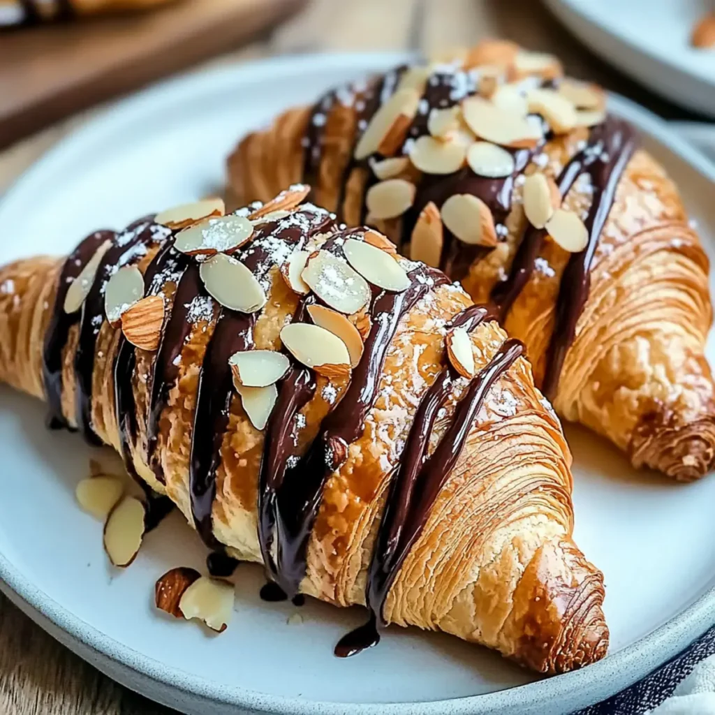 Chocolate Almond Croissants