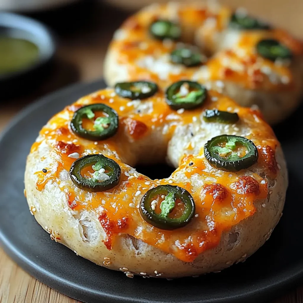 Jalapeño Cheddar High-Protein Bagels