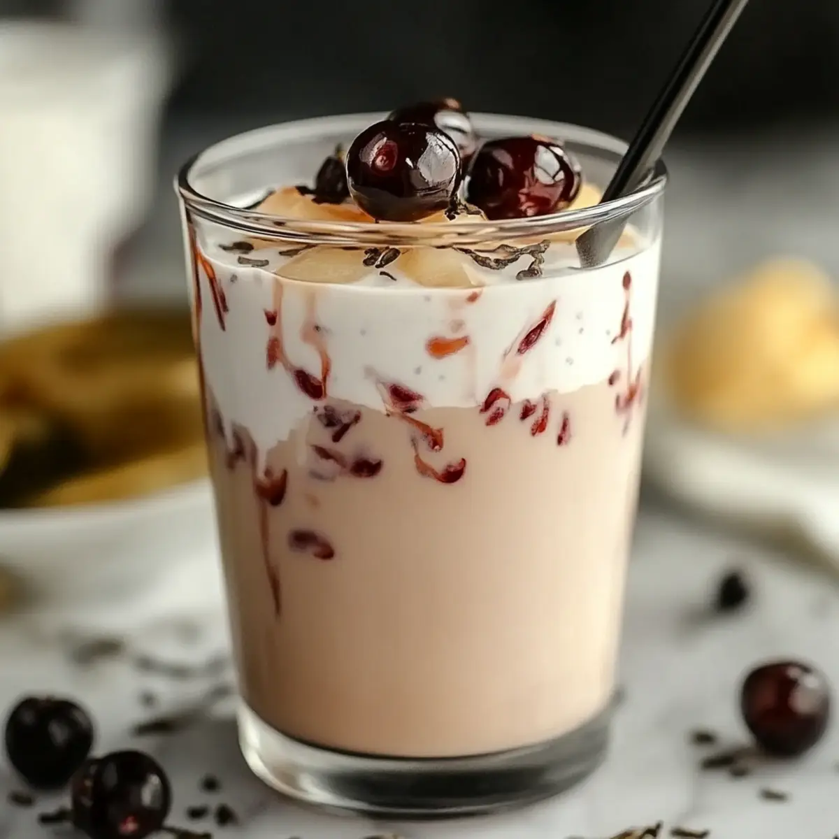 Cherry Earl Grey Milk Tea