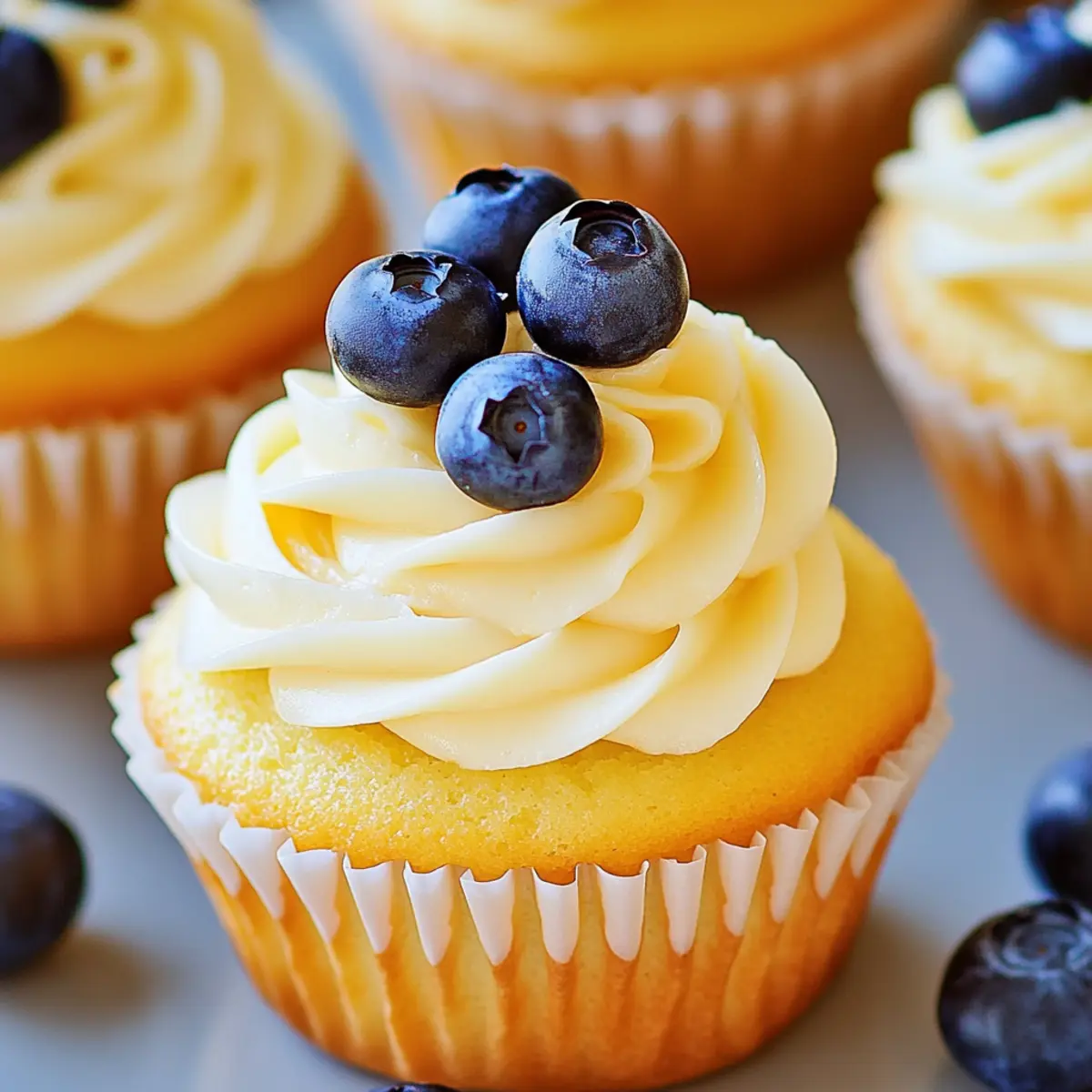 Delicious Lemon Blueberry Cupcakes