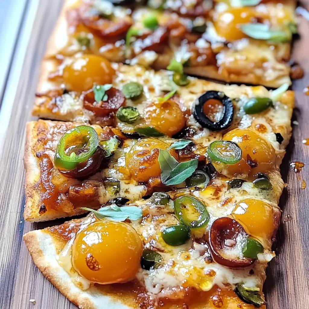 Hot Honey Flatbread Pizza