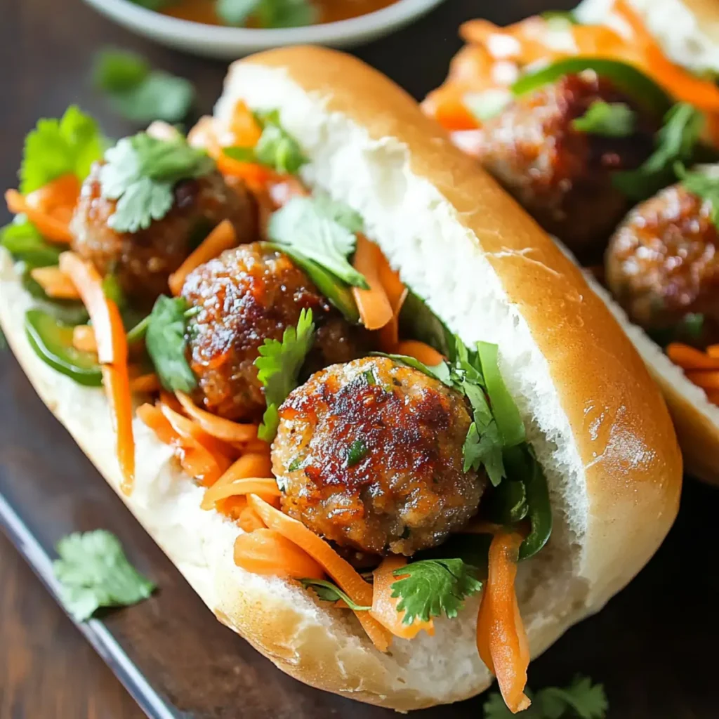 Meatball Banh Mi