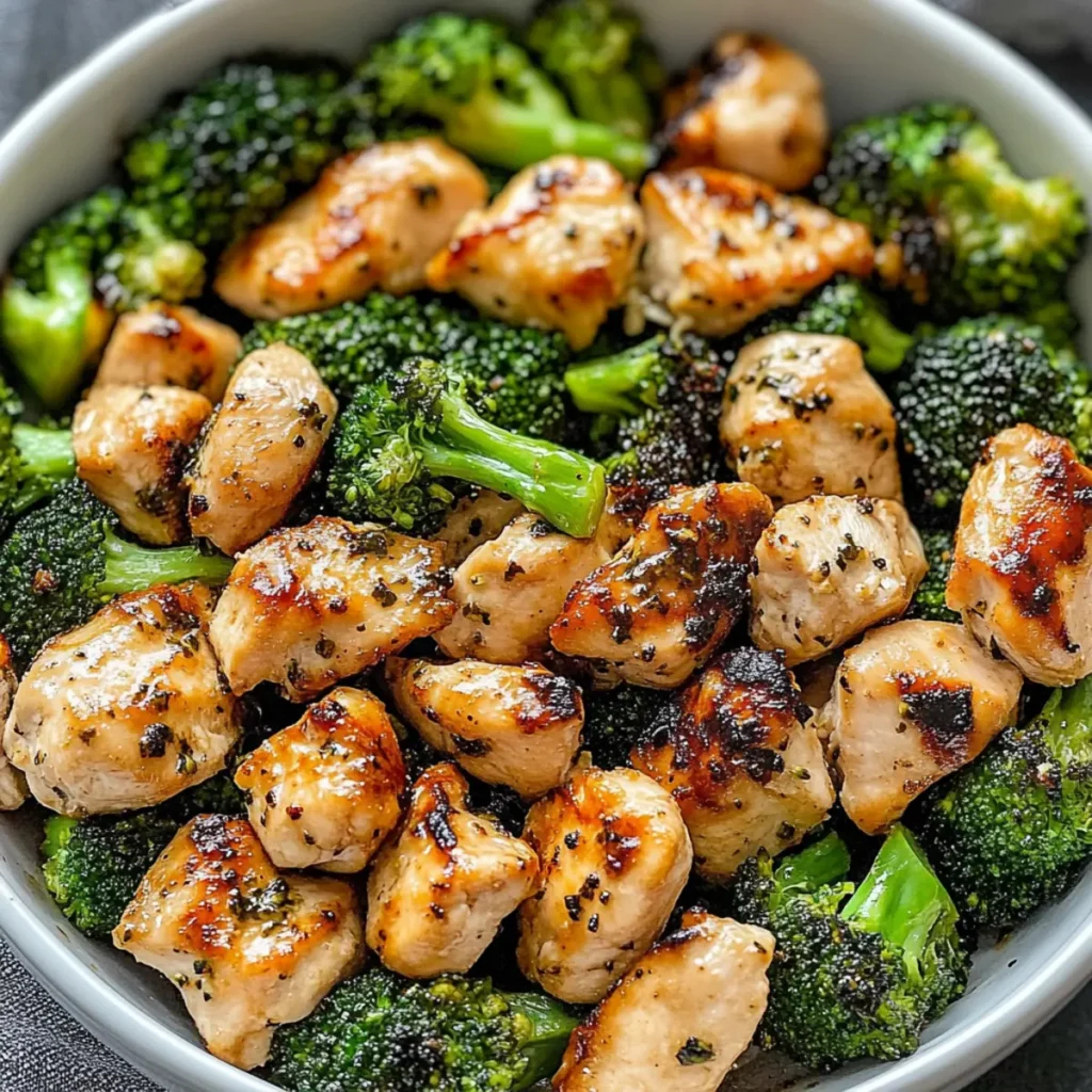 Air Fryer Chicken & Broccoli
