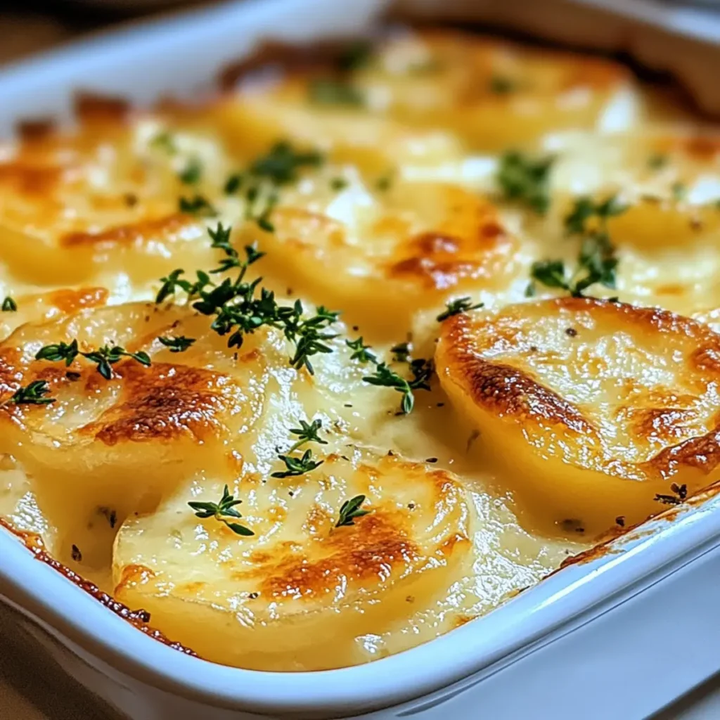 Ruth’s Chris–Style Potatoes au Gratin