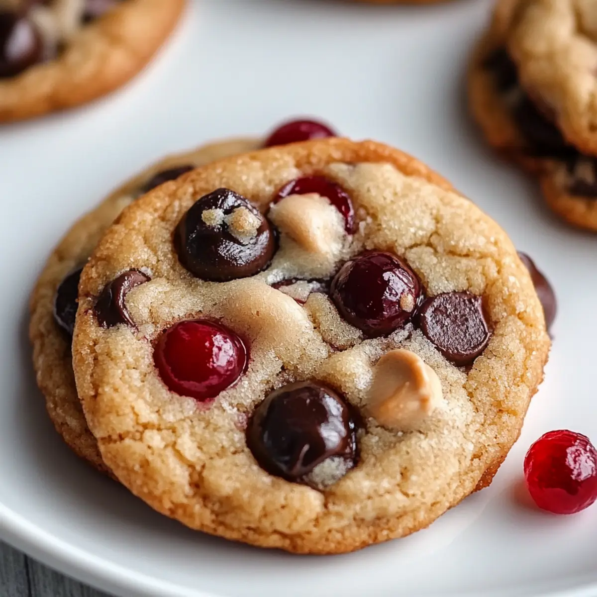 Maraschino Cherry Chocolate Chip Cookies