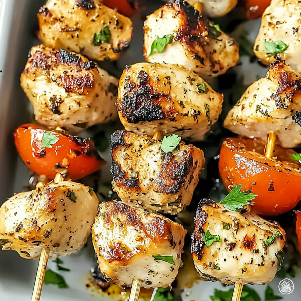 Air Fryer Greek Chicken Skewers