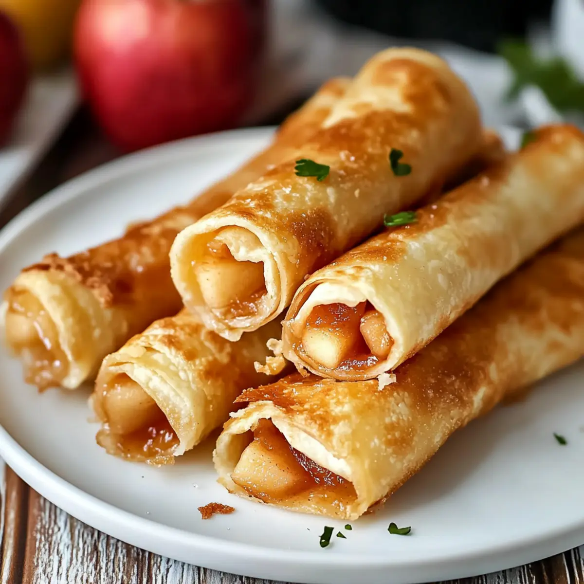 Air Fryer Apple Pie Taquitos