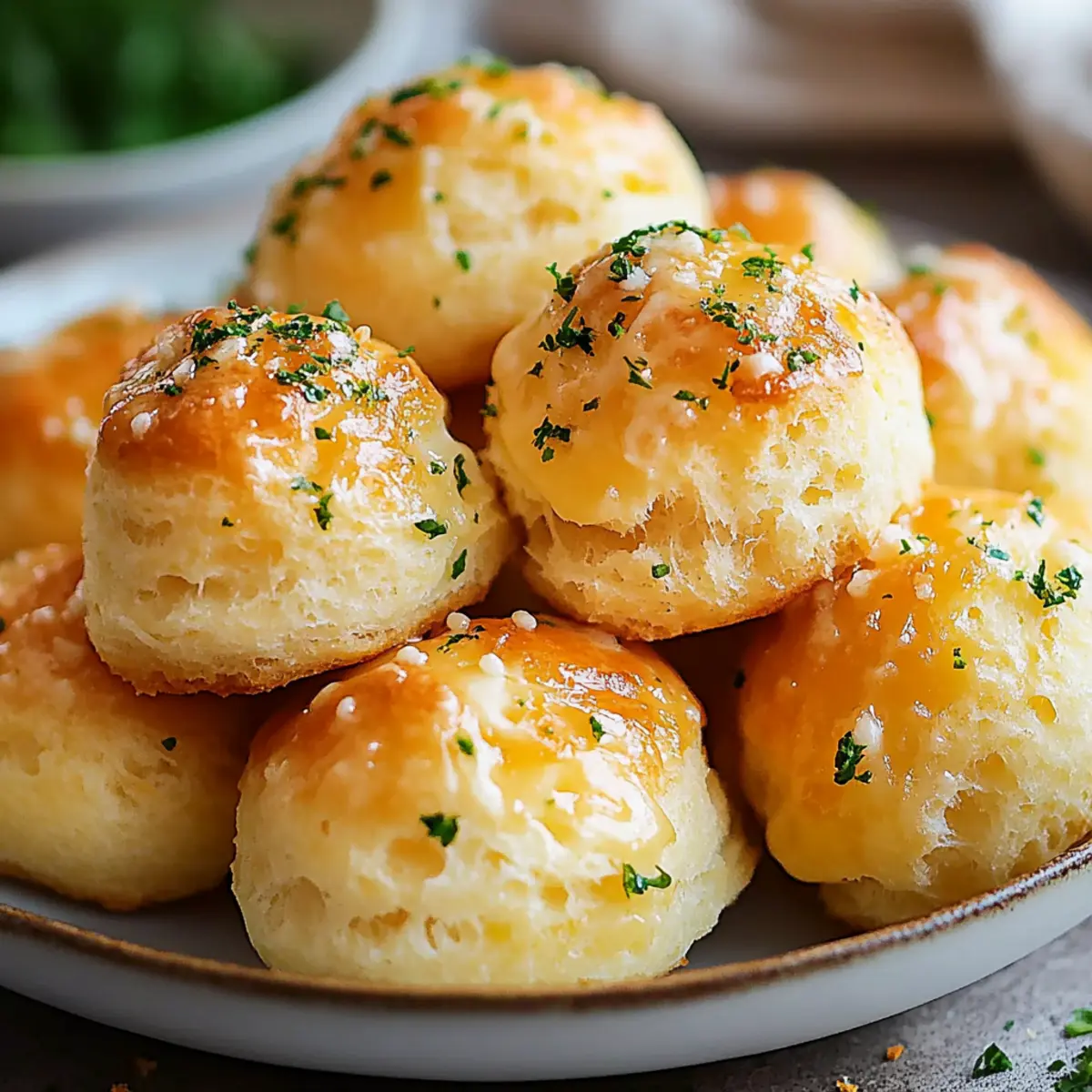 Garlic Butter Cheese Biscuit Bombs