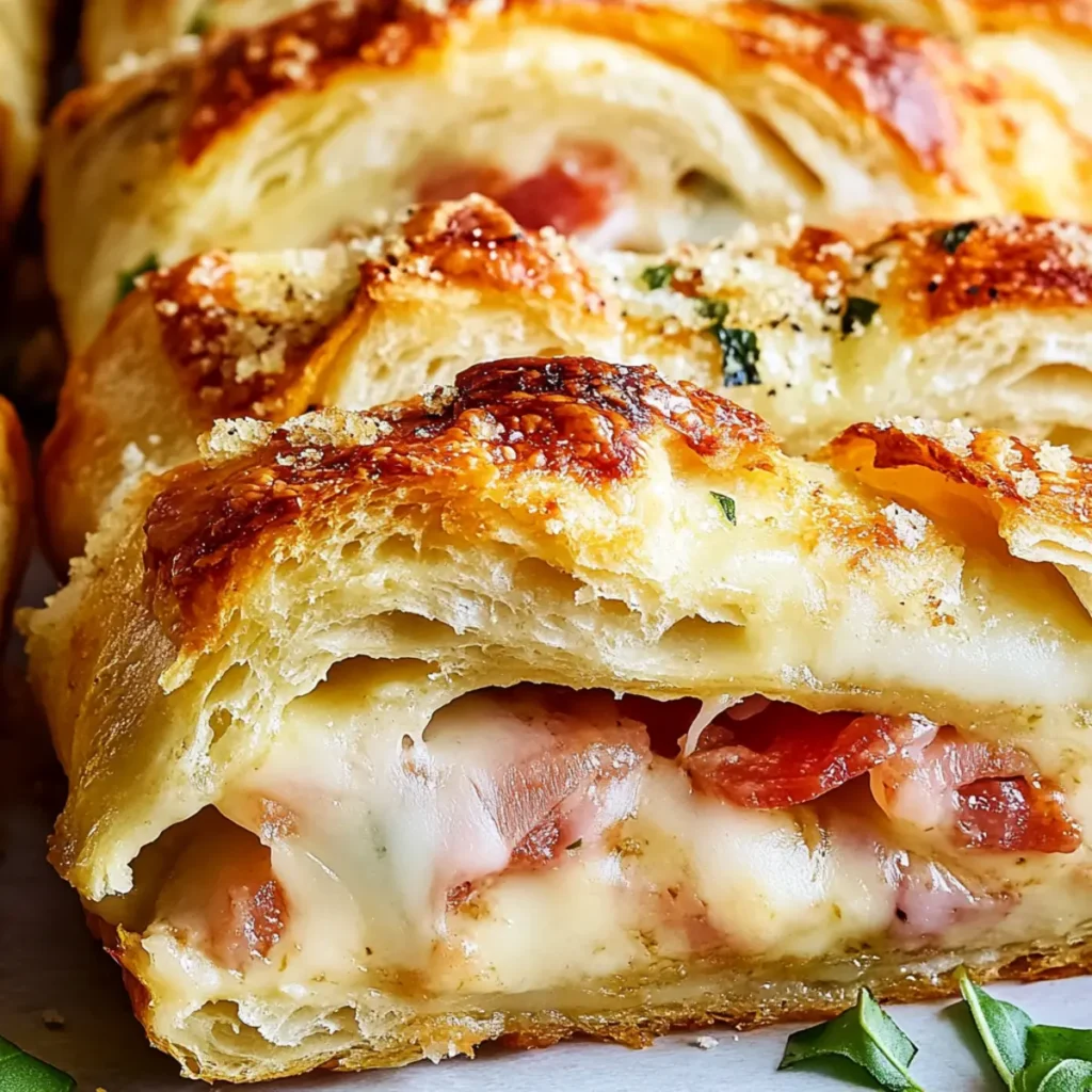 Delicious Italian Crescent Roll Sandwich Bake