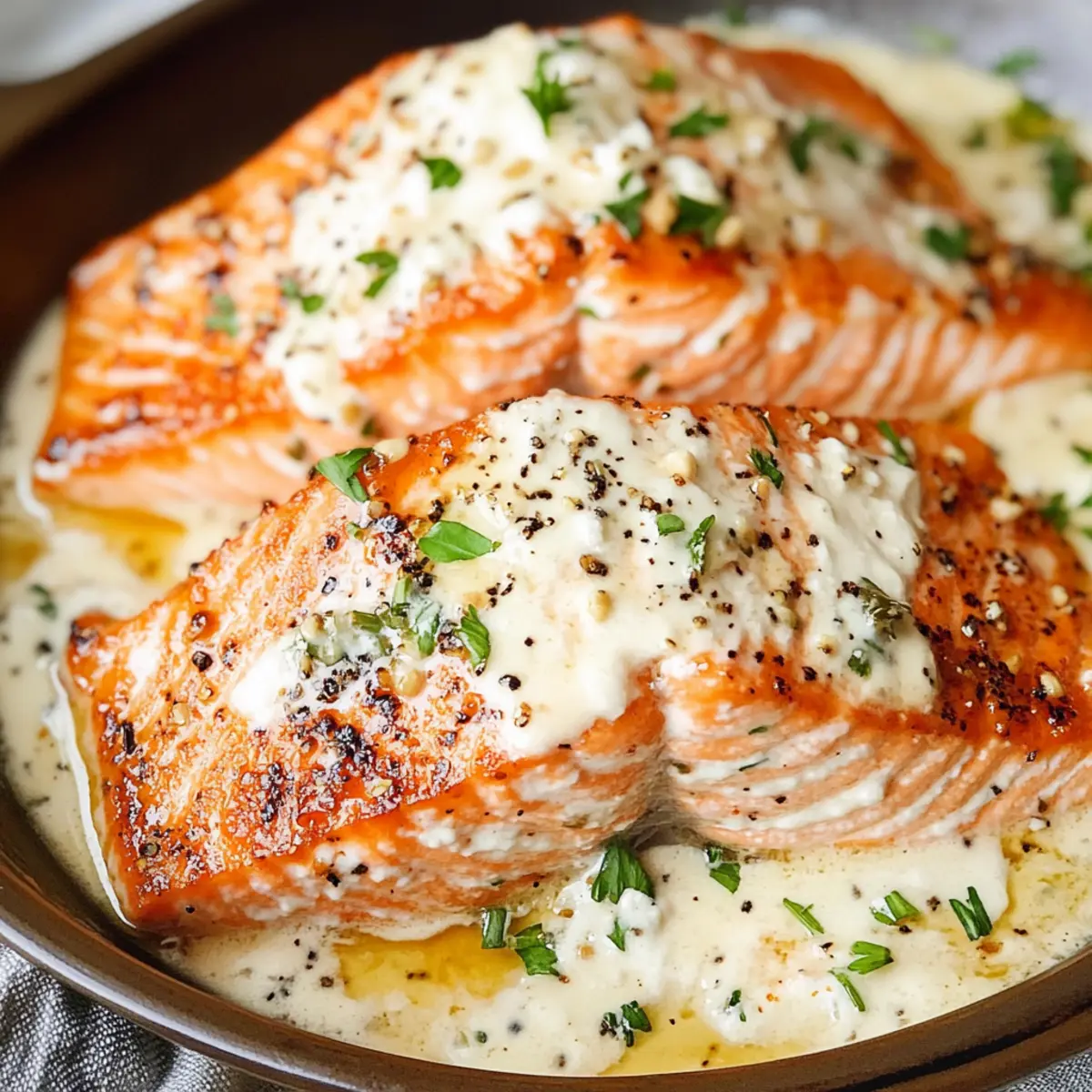 Easy Boursin Salmon