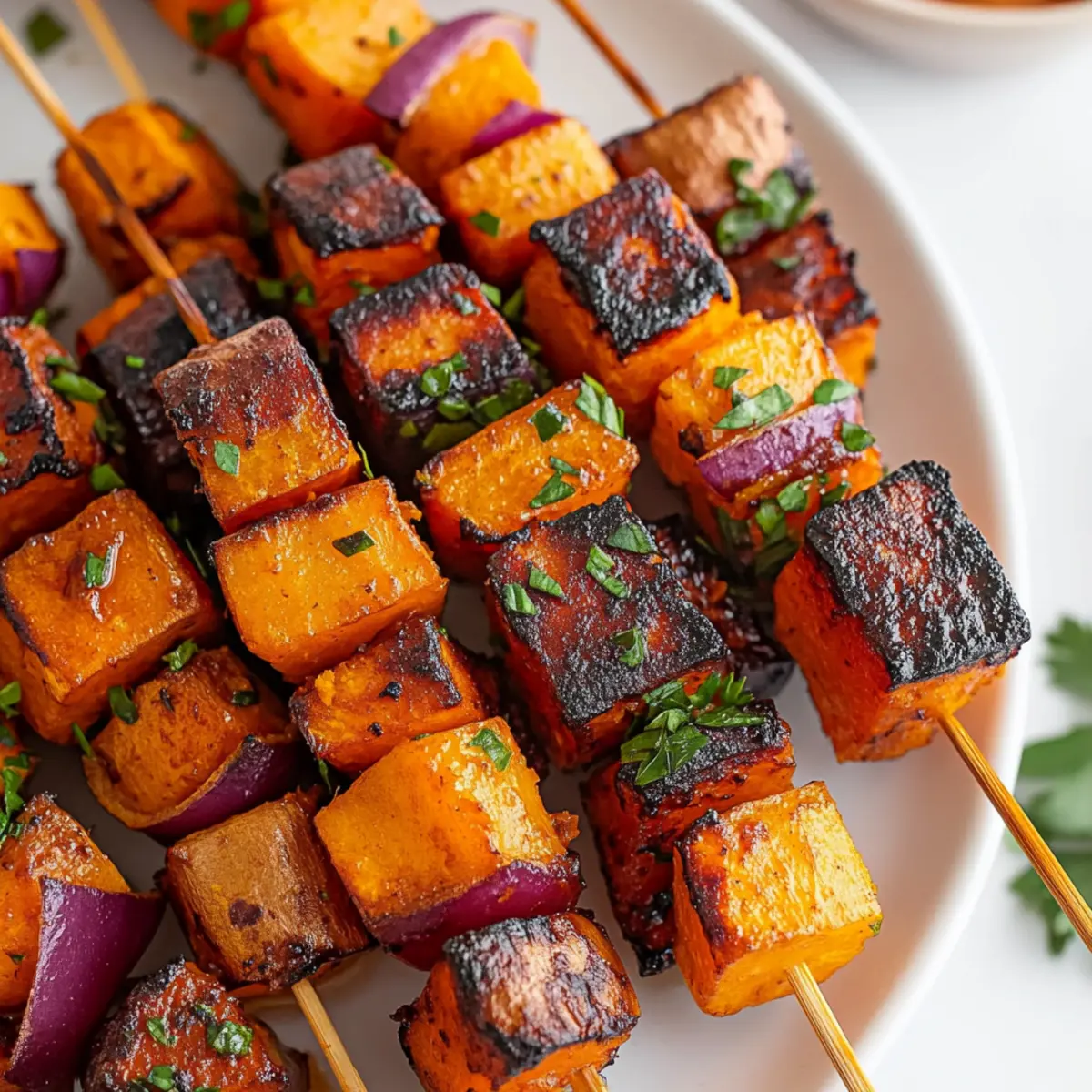 Sweet Potato Party Skewers