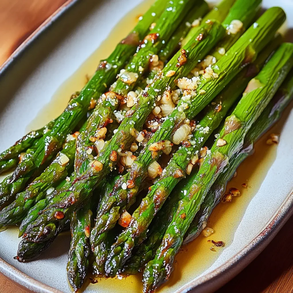 Roasted Asparagus with Garlic and Parmesan