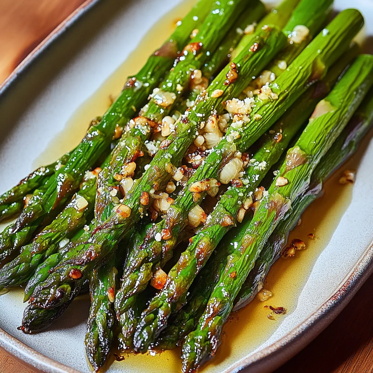 Roasted Asparagus with Garlic and Parmesan