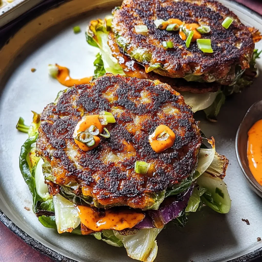 Oven-Baked Cabbage Burgers