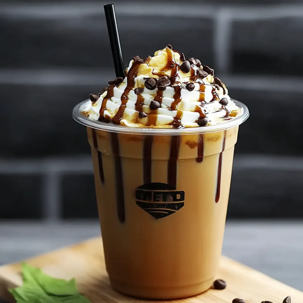 Chocolate Caramel Protein Iced Coffee