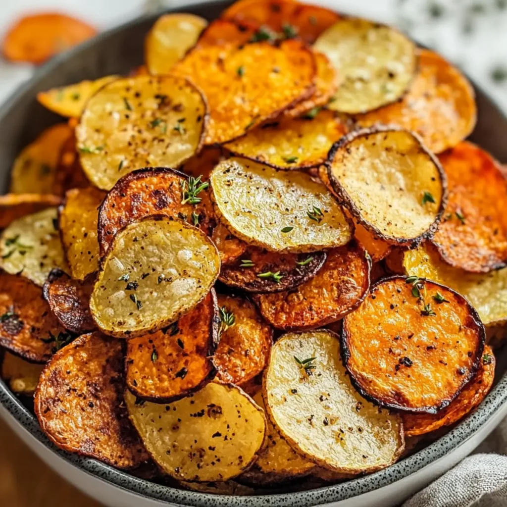 Air Fryer Veggie Chips